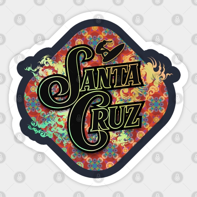 Santa Cruz California Sticker by CTShirts